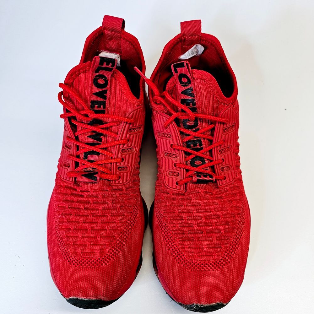 Off-Line Red Athletic Sneakers Running Shoes Performance Training Mens 7.5 Sz 41 - Picture 5 of 8